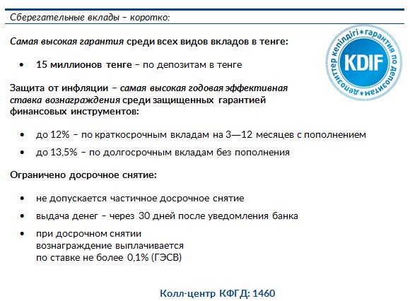 Сберегательный депозит КФГД KDIF